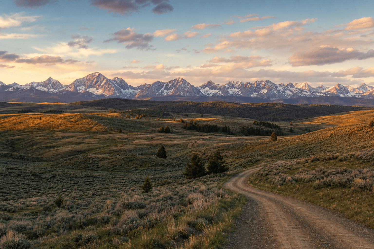 Rural Wyoming countryside